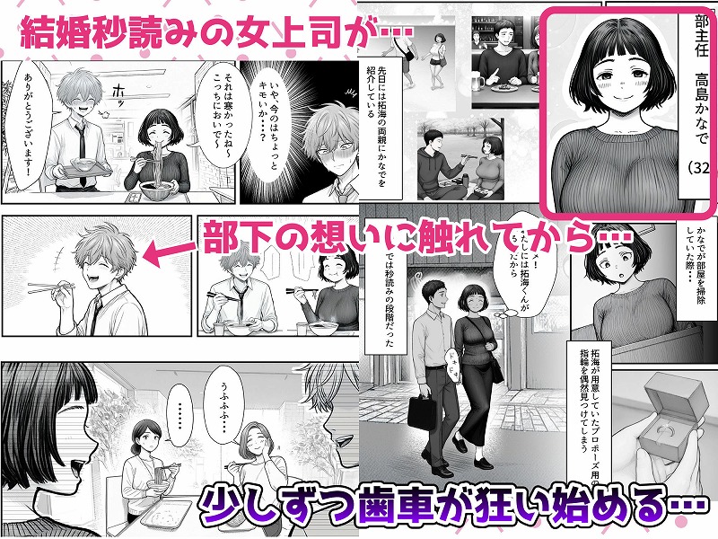 Hしてる時に婚約者の名前を間違えて・・・部下と浮気セックスしちゃうぽちゃ上司（32）1