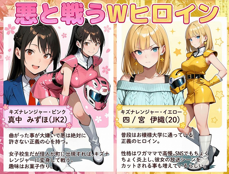 正義の戦隊ヒロイン！無限ハードSEXで戦えないほど快楽依存に調教され悪の組織に完堕ちする！・後編02